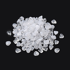 アクリルビーズ  天然石風  チップ  ホワイト  8x6x4mm  穴：1.4mm&nbsp;LS-OACR-C020-02I