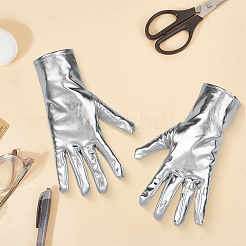 Glänzende PU-Lederhandschuhe für Damen&nbsp;AJEW-CL0003-04A