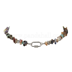 Collane di perline con schegge di pietre preziose naturali&nbsp;NJEW-JN06393