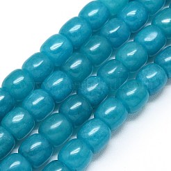 Натуральный Malaysia нефритовые бусы пряди&nbsp;G-B165-F03-10x10mm