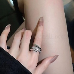 2 шт. открытые манжеты из сплава со стразами для женщин&nbsp;FS-WG28DEF-03