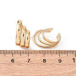 Серьги-каффы тройной формы из нержавеющей стали 304&nbsp;EJEW-K268-87G