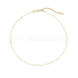 Ожерелья из бисера из натуральной ракушки и настоящего 18-каратного золота из нержавеющей стали, звезда, 15.75 дюйм (40 см)