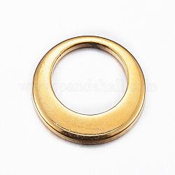 201 anelli di collegamento in acciaio inox, oro, 10.5x1mm