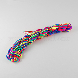 Fil de nylon, cordon de bijoux en nylon pour la fabrication de bracelets tissés , colorées, 1mm, environ 26.24 yards (24m)/paquet, 10 faisceaux / sac, environ 262.46 yards (240 m)/sac