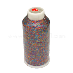 Металлическая нить, вышивка нитью, 6-слойные, красочный, 0.6 мм, около 546.8 ярда (500 м) / рулон