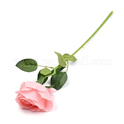 Imitación de tela rosa, con diámetro de flor de plástico, ramos de flores artificiales, para la decoración de la mesa del arreglo floral del ramo de la boda, rosa, 520mm