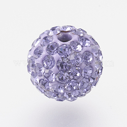 Tschechisch Strass-Perlen, pp8 (1.4~1.5 mm), pflastern Discokugel-Korn, Fimo, Runde, 539 _tanzanite, 6 mm, Bohrung: 1.5 mm, 45~50pcs Strasssteine ​​/ Ball