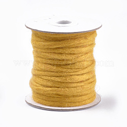 100% fil de laine fait main, or, 3~6mm, environ 20 m / bibone 