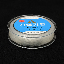Filo di cristallo elastico coreano, chiaro, 0.5mm, circa 98.42 iarde (90 m)/rotolo