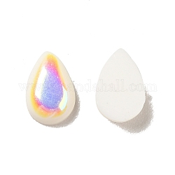Abs en plastique nail art accessoires de décoration, larme, blanc crème, 6x4x2mm, environ 5000 pcs / sachet 