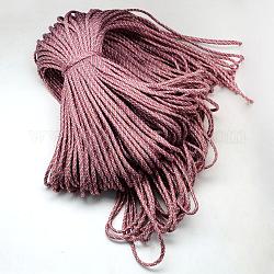 7 âmes intérieures cordes en polyester et spandex, pour la fabrication de bracelets en corde, rouge, 4mm, environ 109.36 yards (100m)/paquet, 420~500g / bundle
