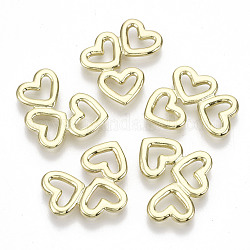 Rack Plating Alloy Filigree Joiners Links, Cadmium Free & Lead Free, Heart, Light Gold, 16x21x2mm
