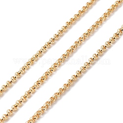 Brass Rolo Chains, Soldered, Real 14K Gold Filled, Link: 2x1mm