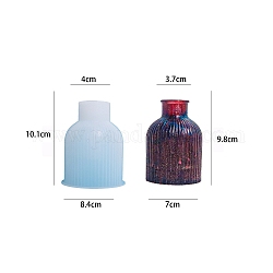 Diyの花瓶シリコーン金型  レジン型  UVレジン用  エポキシ樹脂製ジュエリー  ライトスカイブルー  84x101mm