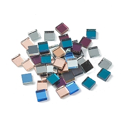 PandaHall Elite 350 pcs(280g) 0.4 inch Square Glass Mirror Tiles Mini Glass Decorative Mosaic Tiles for Home Decoration Crafts Jewelry Making, Clear