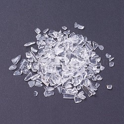 Cuentas de cristal naturales, sin agujero / sin perforar, patatas fritas, 6~12x4~6mm, aproximamente 50 g / bolsa