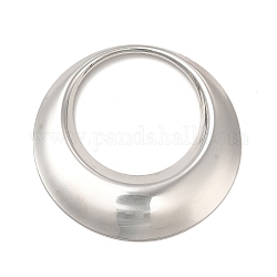 304 Edelstahl Anhänger, runden Ring, Edelstahl Farbe, 41.5x4 mm, Bohrung: 27 mm