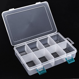 Plastic Clear Beads Display Storage Case Box, Bead Storage