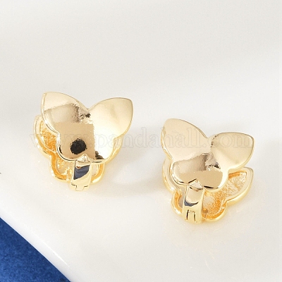 Латунные серьги обруча EJEW-Q016-06G-1