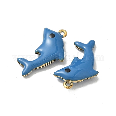 Подвески из нержавеющей стали 304 с эмалью STAS-V015-03G-1