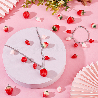 32шт 4 стиля непрозрачные подвески из смолы RESI-OC0001-45-1