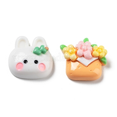 Непрозрачные кабошоны из смолы RESI-H155-03-1