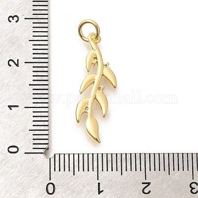 Латунные микропаве прозрачные подвески с фианитом KK-L225-017G-1