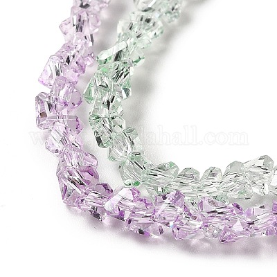 Прозрачные стеклянные бусины GLAA-H023-02E-1