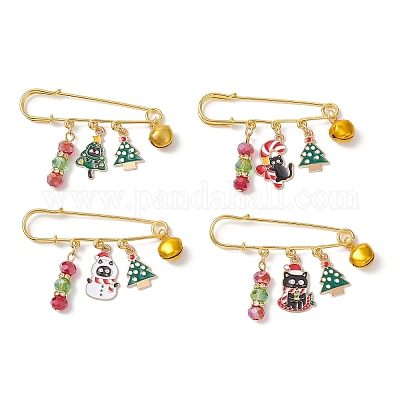 4 шт. брошь-подвеска из сплава с эмалью JEWB-BR00192-1