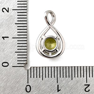 925 подвеска из стерлингового серебра с паве из кубических цирконий STER-V001-03P-08-1