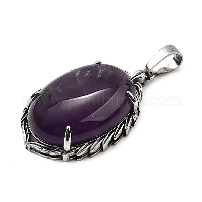 Подвески из натурального аметиста  G-Q350-02J-1