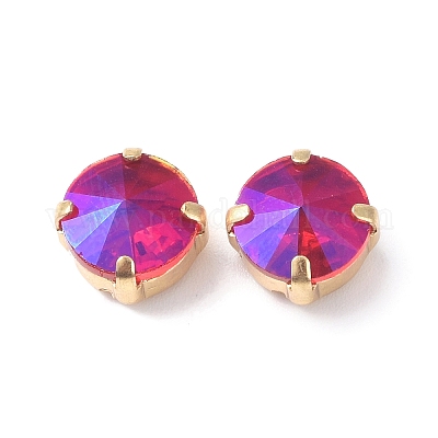 Эффект лунного света плоский круглый шить на стразах RGLA-G018-01A-03-1