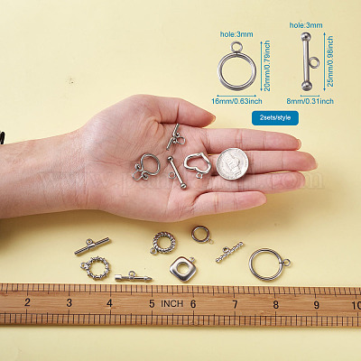 Застежки-тоглы из нержавеющей стали 304 STAS-FW0001-05P-1