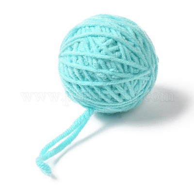 Вязаные елочные шары из пряжи AJEW-P106-01D-1