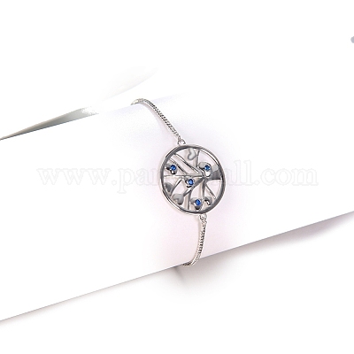 Браслеты из латуни с микропаве из кубического циркония PW-WGF387B-01-1