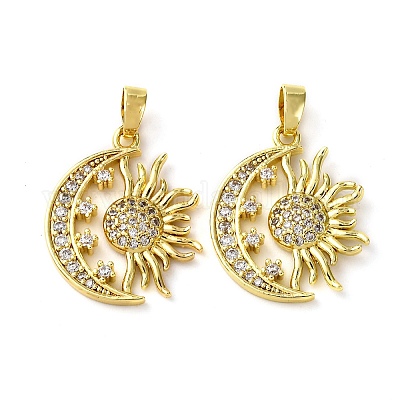 Латунные микро проложить кубического циркония подвески KK-F911-06G-1