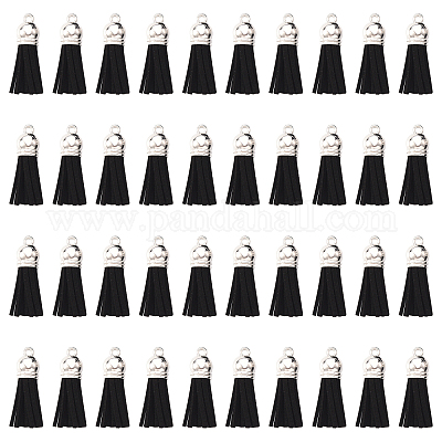 100 шт. Искусственная замша подвеска с кисточкой украшения FIND-SC0001-95A-1