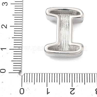 Латунные бусины с инициалами&nbsp;KK-B167-27P-01I-1