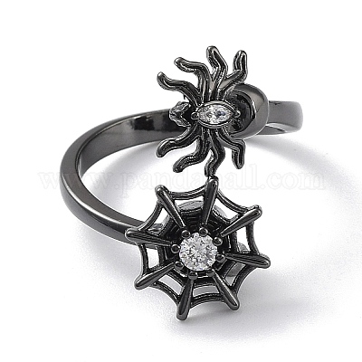 Вращающиеся манжеты из прозрачного циркония RJEW-Z023-03EB-1