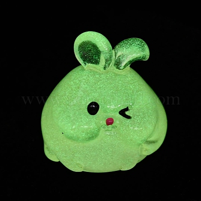 Светящийся орнамент в виде кролика из смолы CRES-M020-03F-1