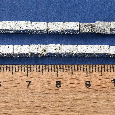 Гальванические бусины из натуральной лавы G-I360-K02-04-1