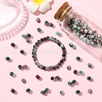 120шт фарфоровые бусины ручной работы PORC-LT0001-13A-1