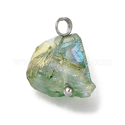 Подвески из гальванизированных самородков натурального кварца PALLOY-JF04371-02-1