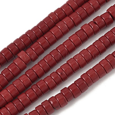 Нити окрашенных бусин из натурального магнезита&nbsp;G-M448-F01-01-1