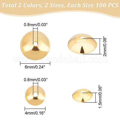 400 шт. 4 колпачка из нержавеющей стали 304 STAS-UN0042-70-1