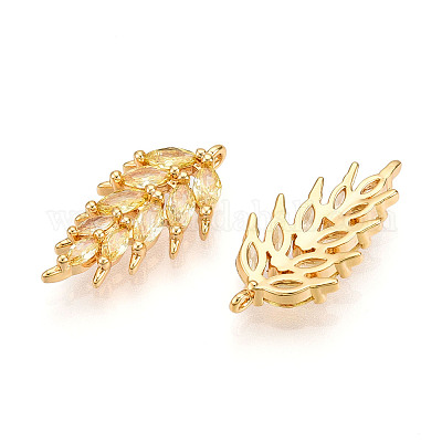 Латунные микро проложить кубического циркония подвески KK-N261-95A-G-1