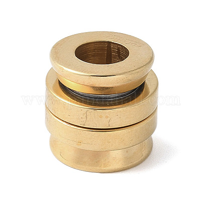 Европейские бусины из нержавеющей стали 304 STAS-S162-10G-1