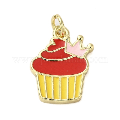 Подвески из латуни с эмалью в стойку KK-S372-03A-02-1