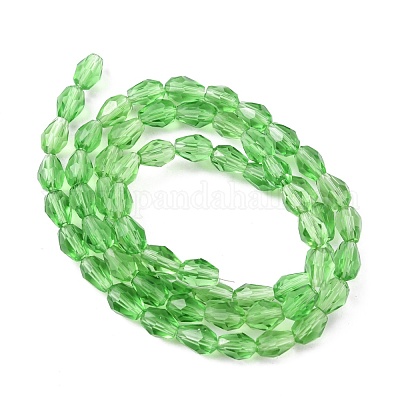 Стеклянные бусины X-GLAA-R024-6x4mm-6-1